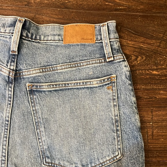 MADEWELL Tall Perfect Vintage Straight Jean Kingsbury Wash Knee-Rip SIZE 30T NWT - Picture 8 of 11